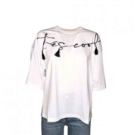 T-Shirt ricamata WHITE WISE