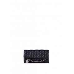 Vicky chain wallet discount in quilted patent leather